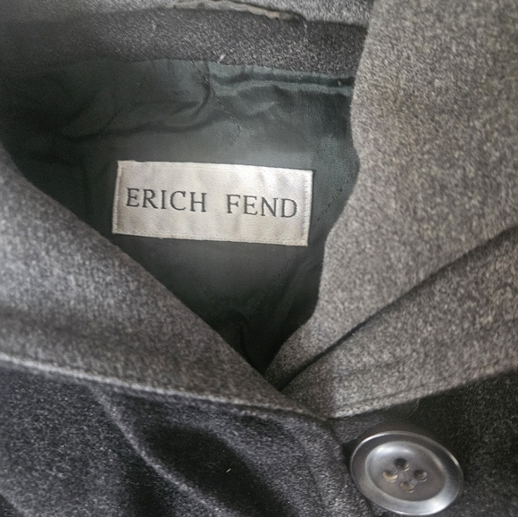 Erich Fend Wool And Cashmere Long Coat. L. 24ptp - Picture 2 of 13